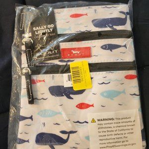 Scout Crossbody Whale and Fish Print